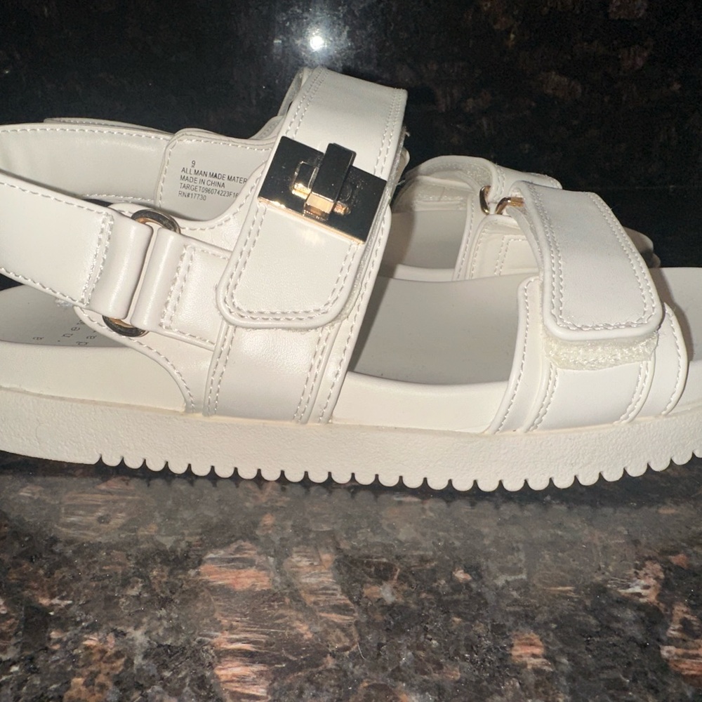 New White Sandals